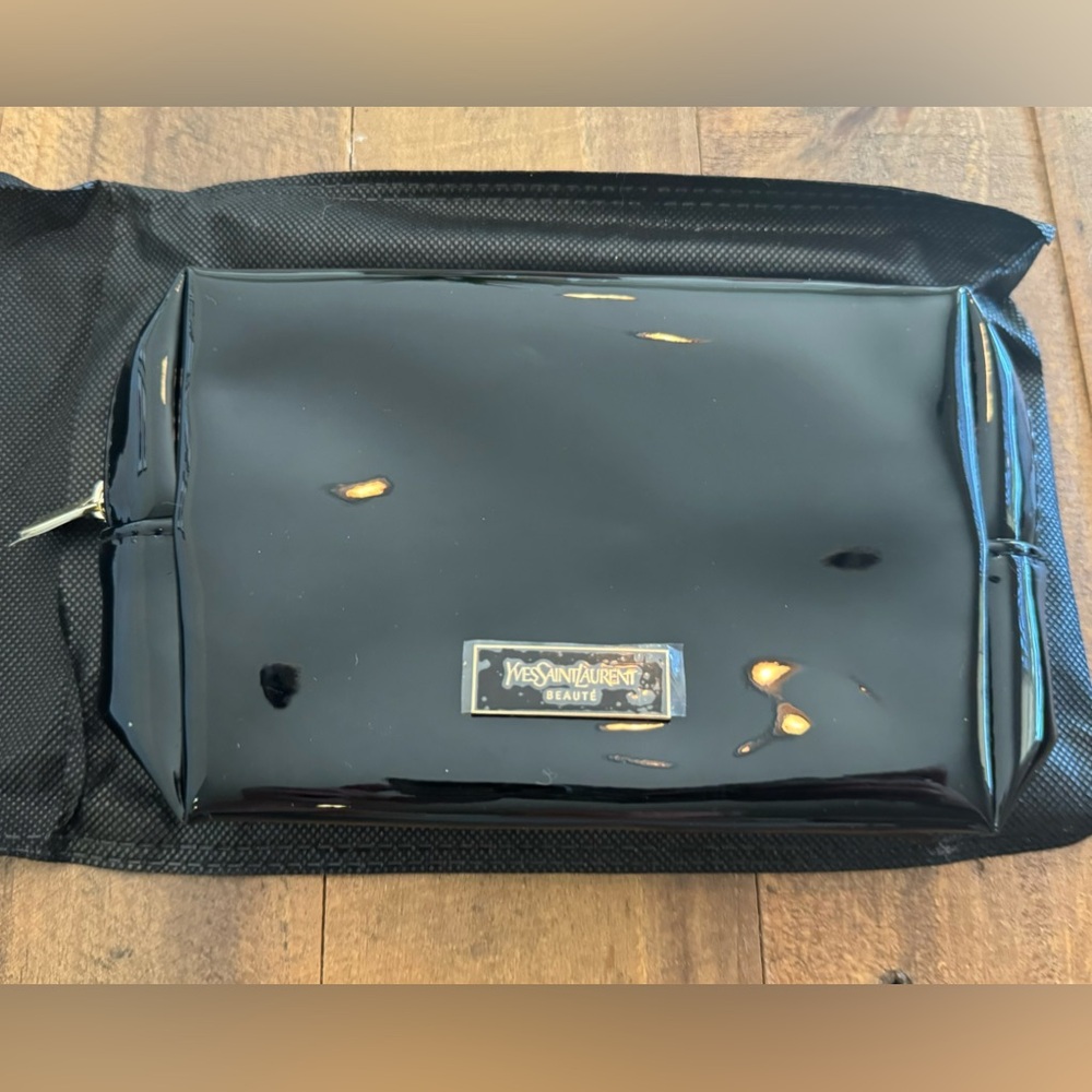 YSL beauty cosmetic bag.
